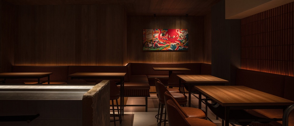 郑州居酒店装修公司摩登烧gè鸟居酒屋设计案例(图7) 郑州居酒店装修公司摩登烧gè鸟居酒屋设计案例(图7)